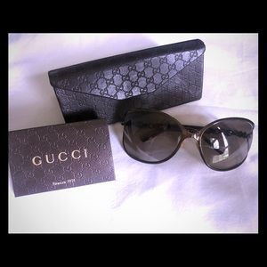Gucci Chain Bronze Sunglasses Gradient 4250